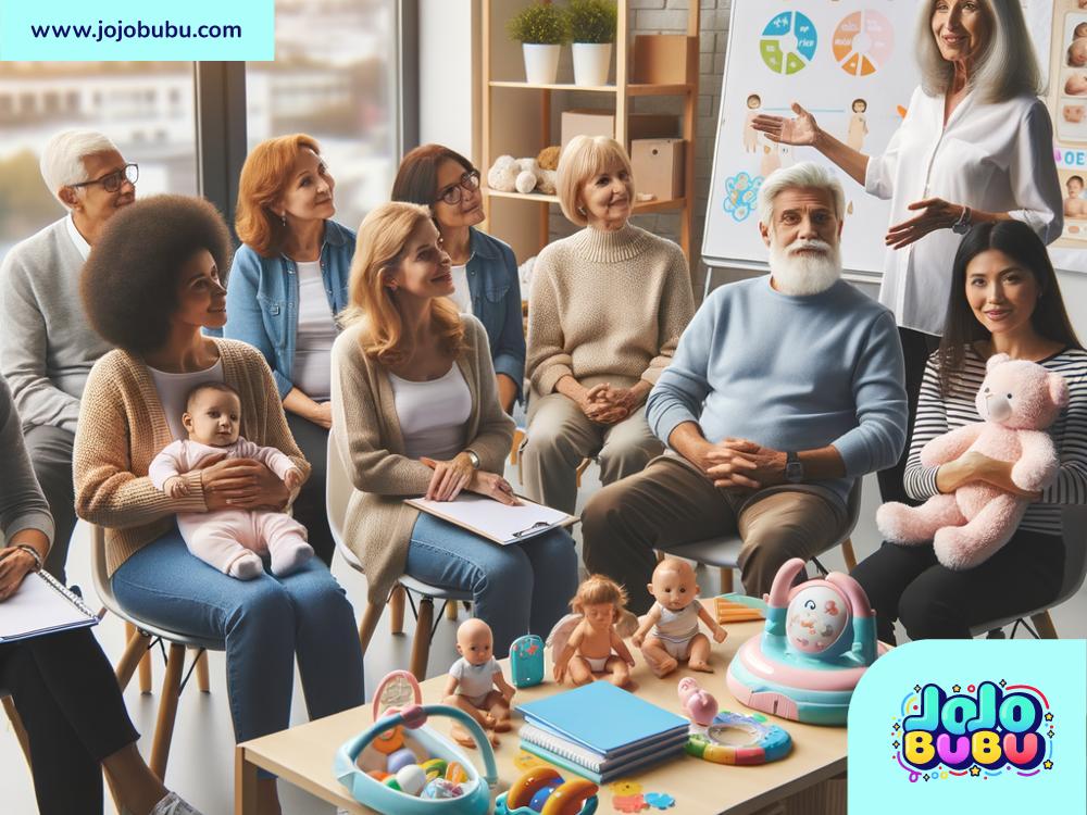 Attending grandparenting education classes