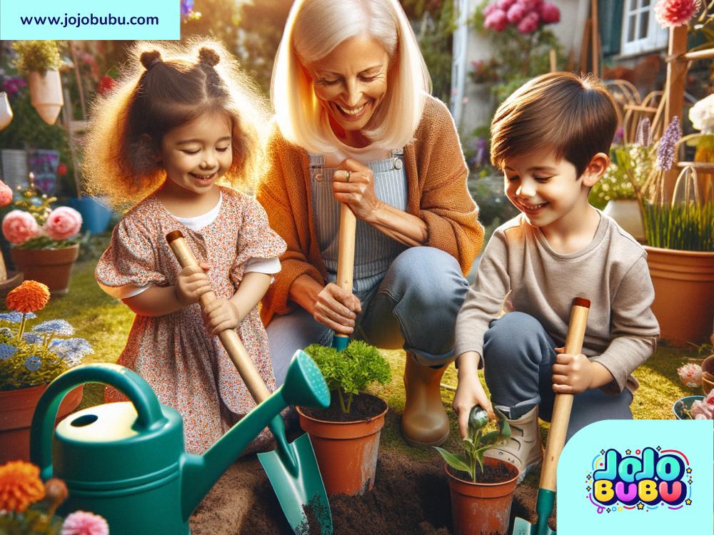 Gardening with grandchildren