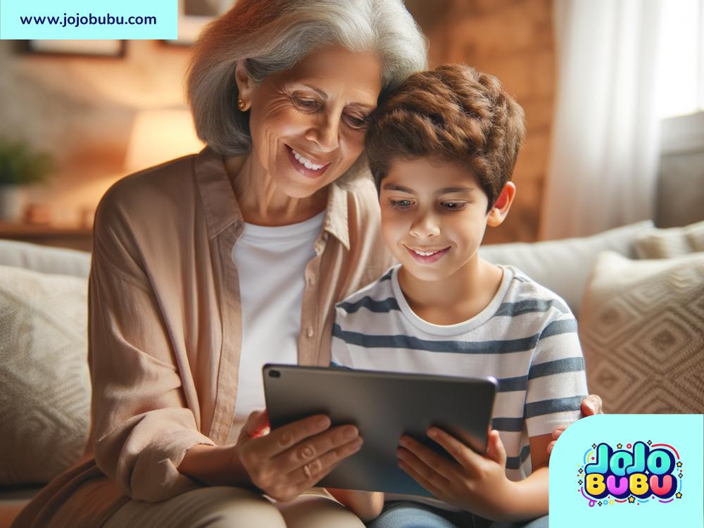 Learning new devices with grandchildren