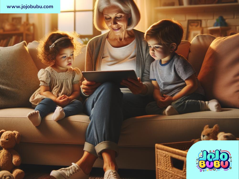 Virtual grandparenting using technology